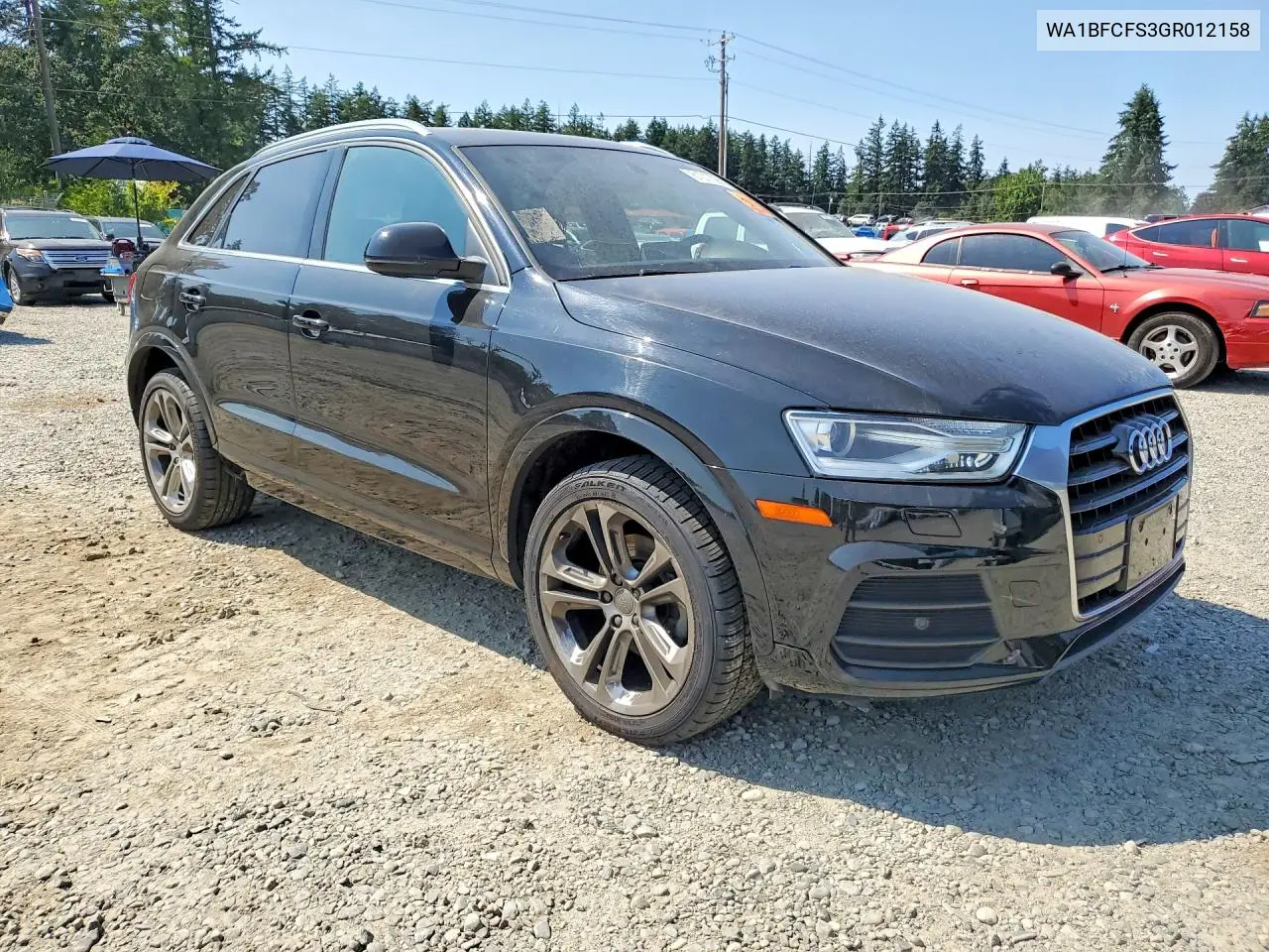 2016 Audi Q3 Premium Plus VIN: WA1BFCFS3GR012158 Lot: 61017096