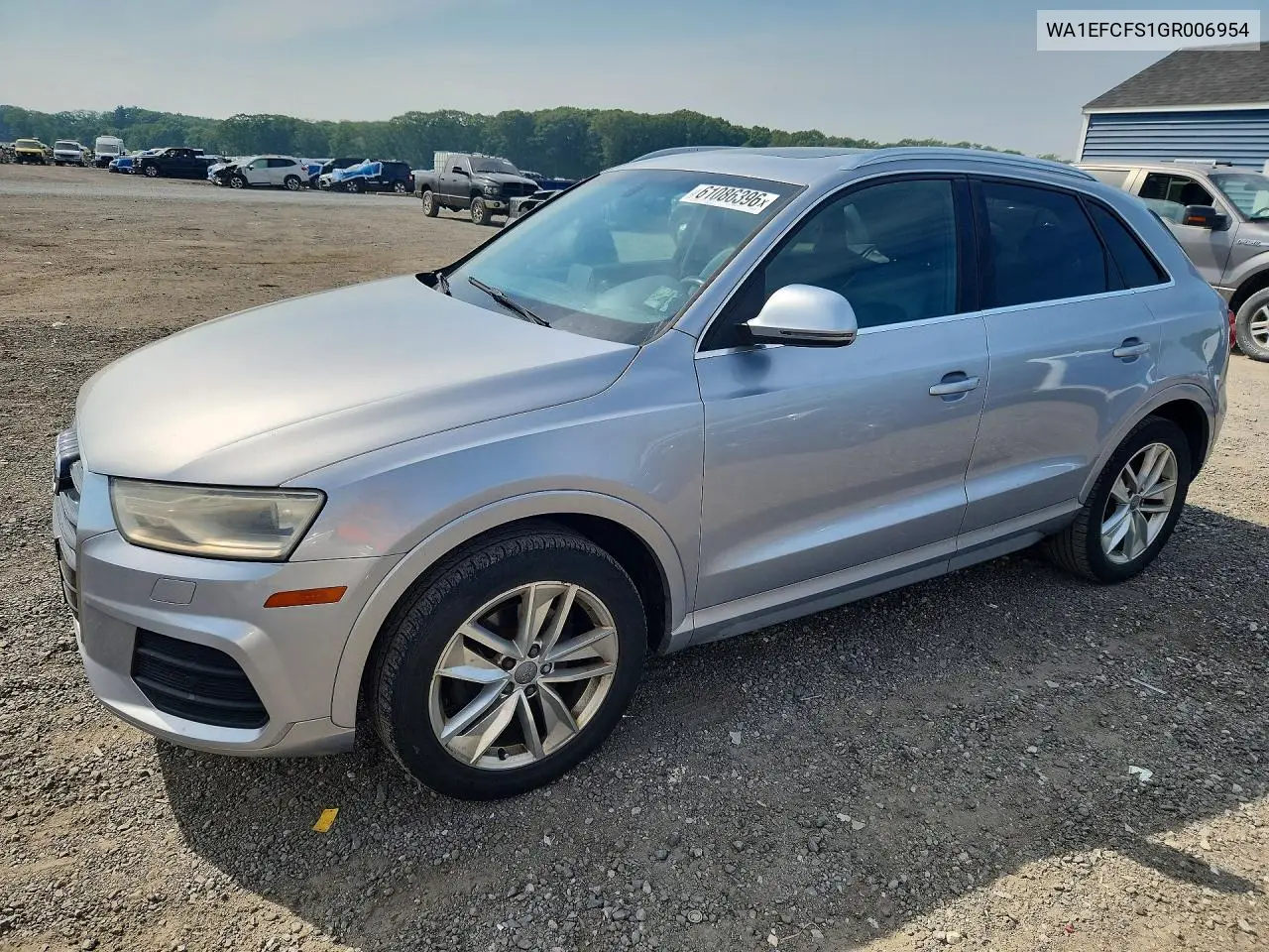 2016 Audi Q3 Premium Plus VIN: WA1EFCFS1GR006954 Lot: 61086396