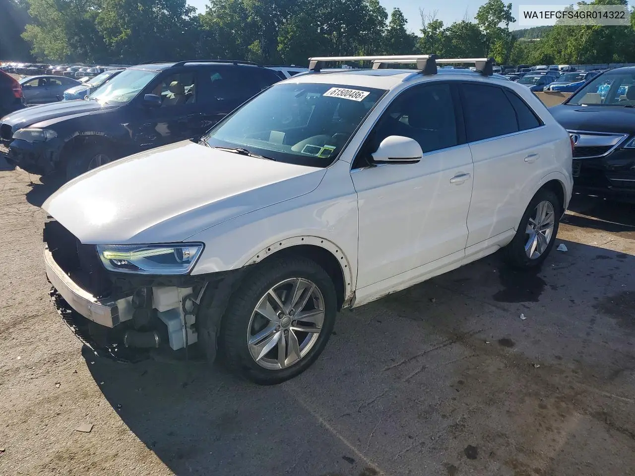 2016 Audi Q3 Premium Plus VIN: WA1EFCFS4GR014322 Lot: 61500486