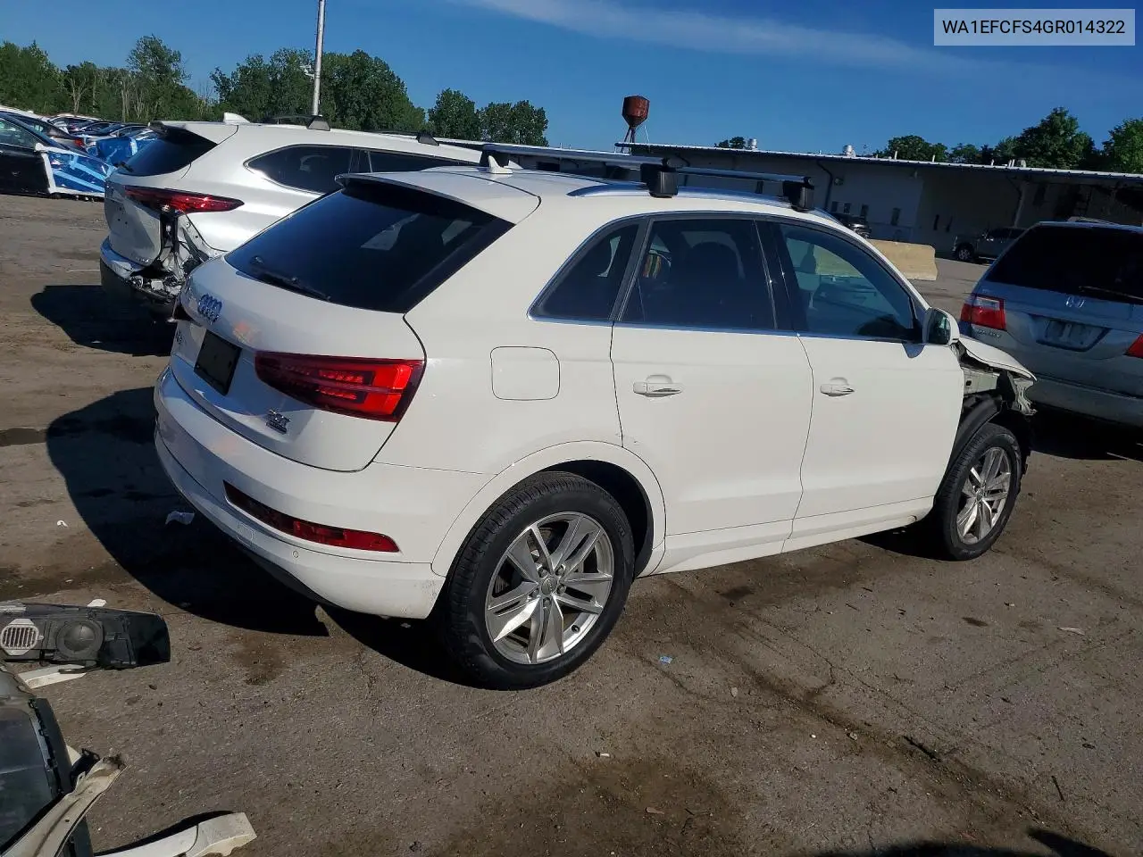 2016 Audi Q3 Premium Plus VIN: WA1EFCFS4GR014322 Lot: 61500486
