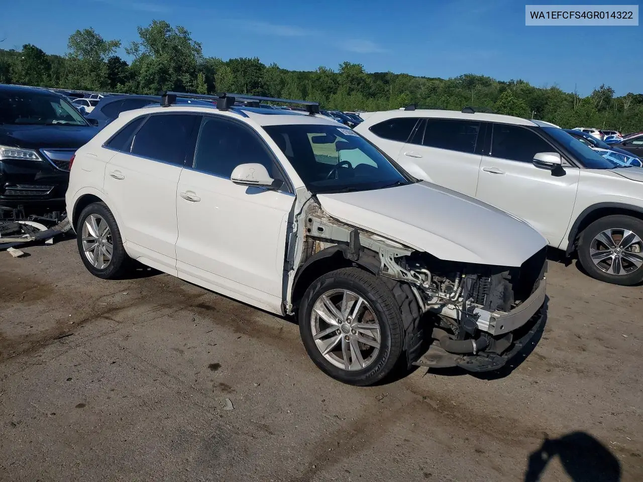 2016 Audi Q3 Premium Plus VIN: WA1EFCFS4GR014322 Lot: 61500486