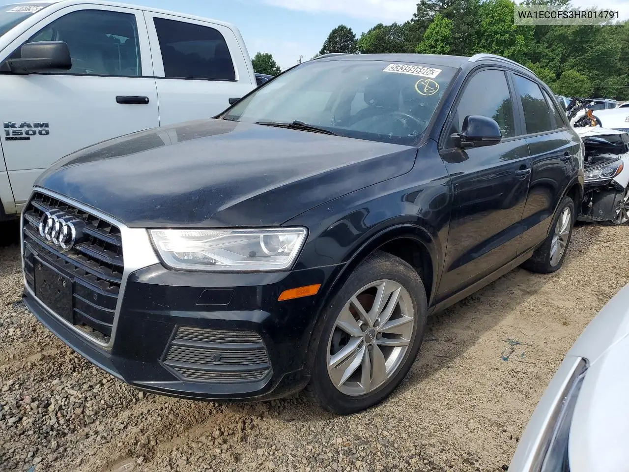 2017 Audi Q3 Premium VIN: WA1ECCFS3HR014791 Lot: 53399696