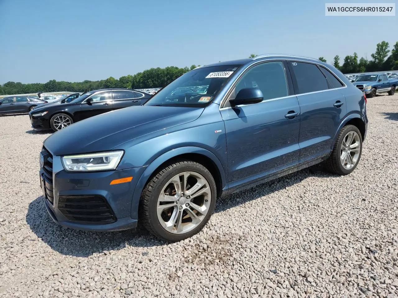 2017 Audi Q3 Prestige VIN: WA1GCCFS6HR015247 Lot: 61083356