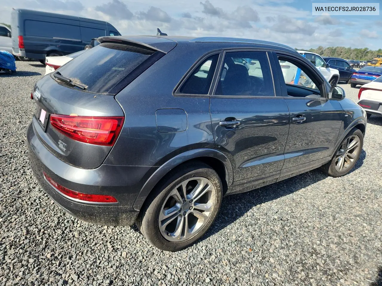 2018 Audi Q3 Premium/Sport Premium VIN: WA1ECCFS2JR028736 Lot: 54790256