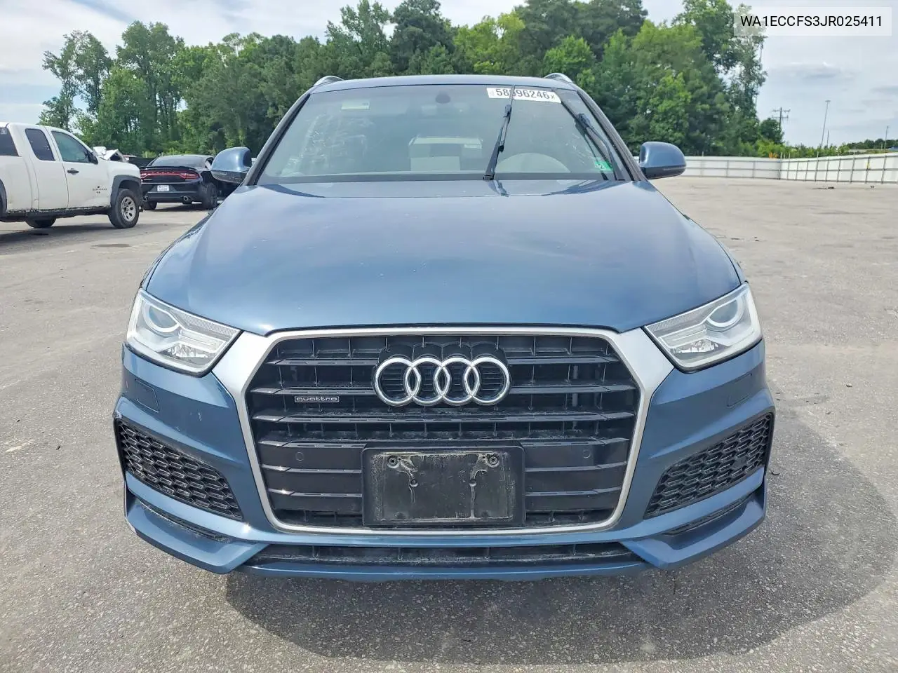 2018 Audi Q3 Premium VIN: WA1ECCFS3JR025411 Lot: 58696246