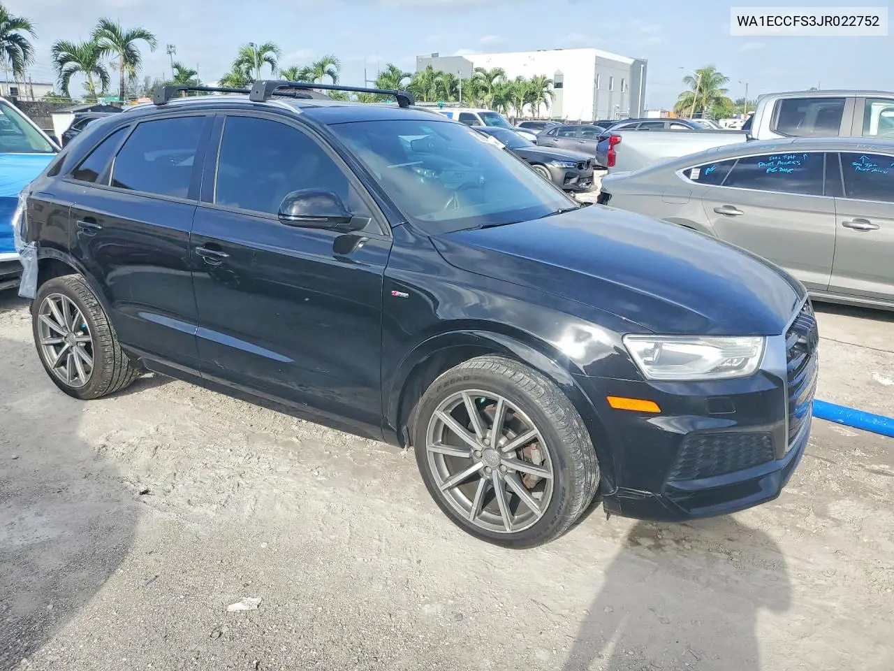 2018 Audi Q3 Premium VIN: WA1ECCFS3JR022752 Lot: 59943856