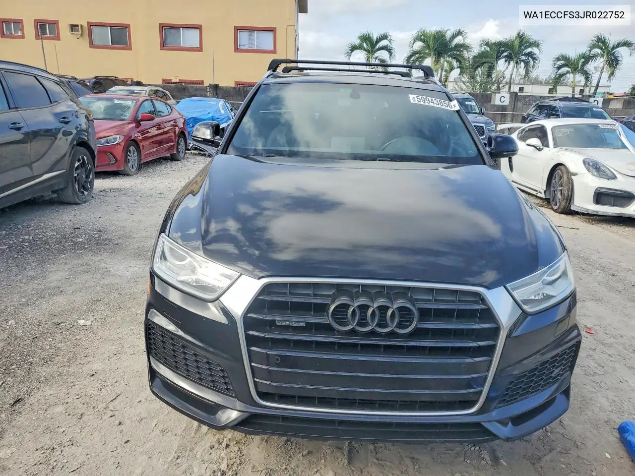 2018 Audi Q3 Premium VIN: WA1ECCFS3JR022752 Lot: 59943856