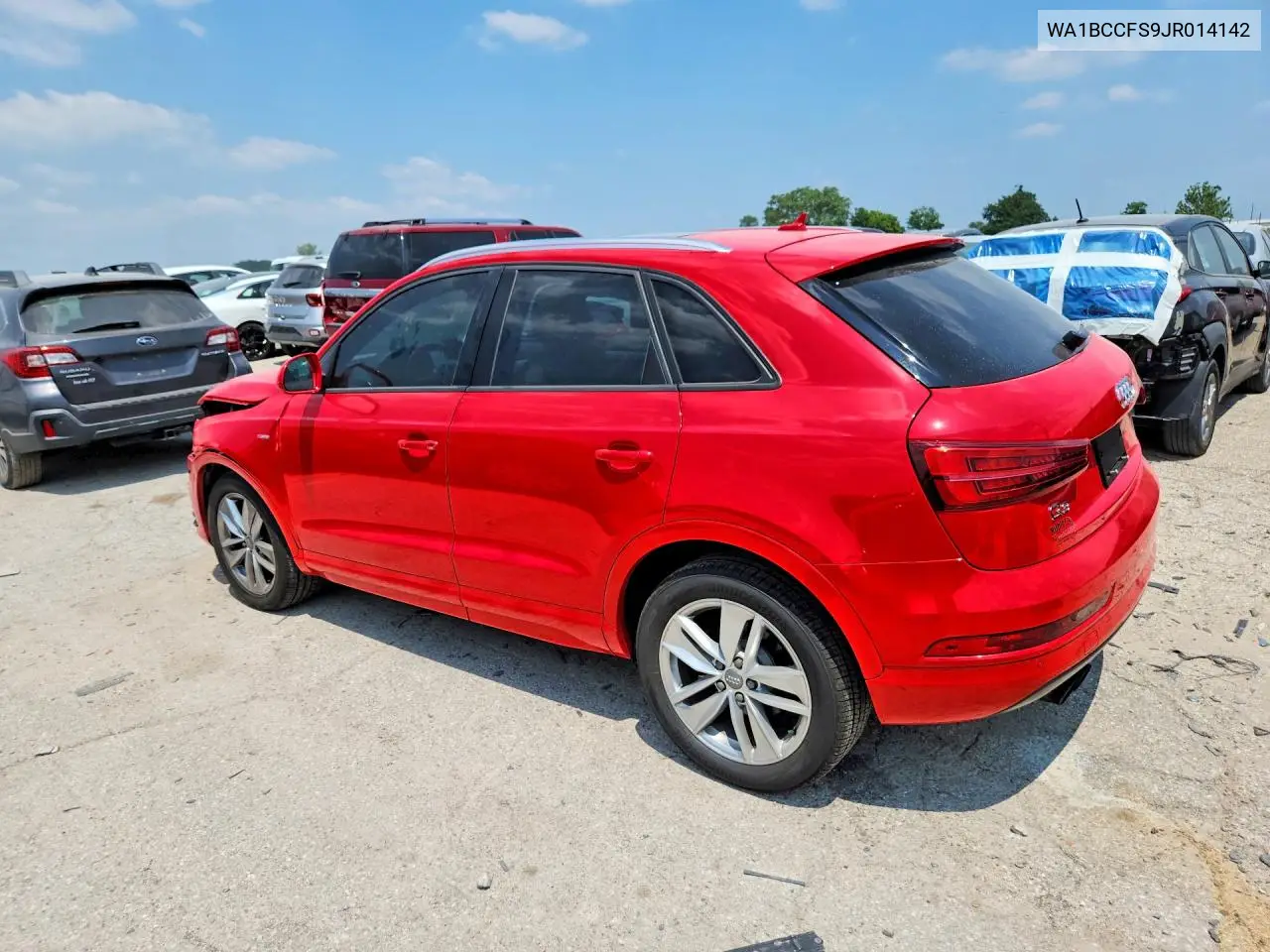 2018 Audi Q3 Premium VIN: WA1BCCFS9JR014142 Lot: 60069296