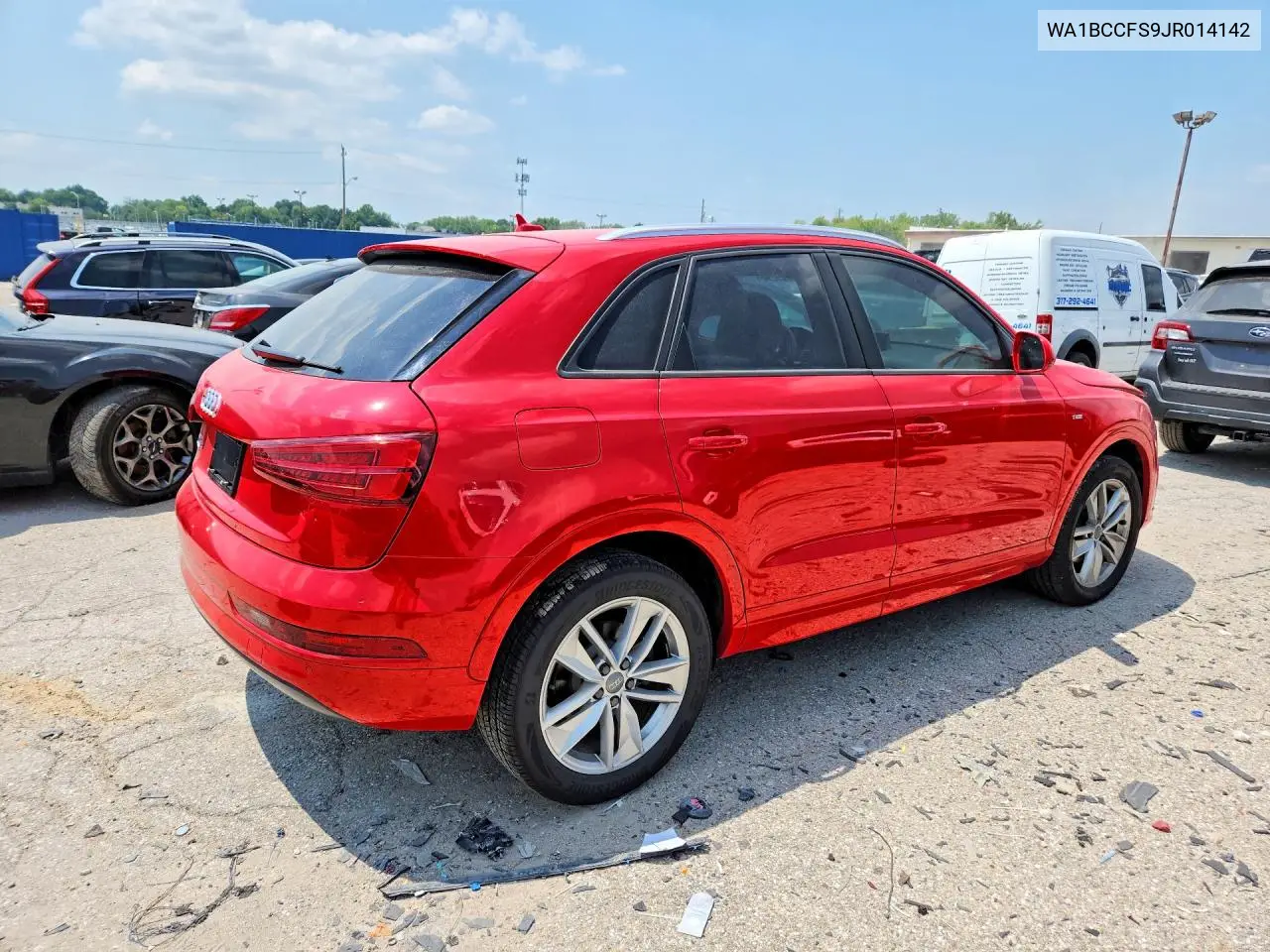 2018 Audi Q3 Premium VIN: WA1BCCFS9JR014142 Lot: 60069296
