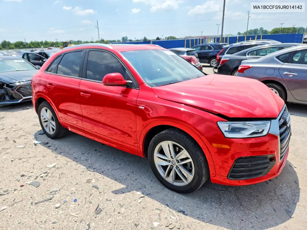 2018 Audi Q3 Premium VIN: WA1BCCFS9JR014142 Lot: 60069296