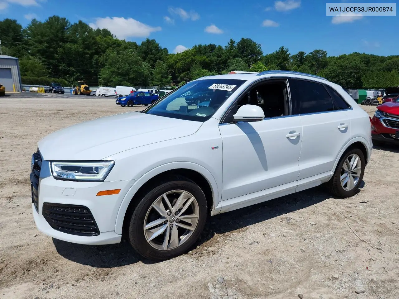 2018 Audi Q3 Premium Plus/Sport Premium Plu VIN: WA1JCCFS8JR000874 Lot: 60298246