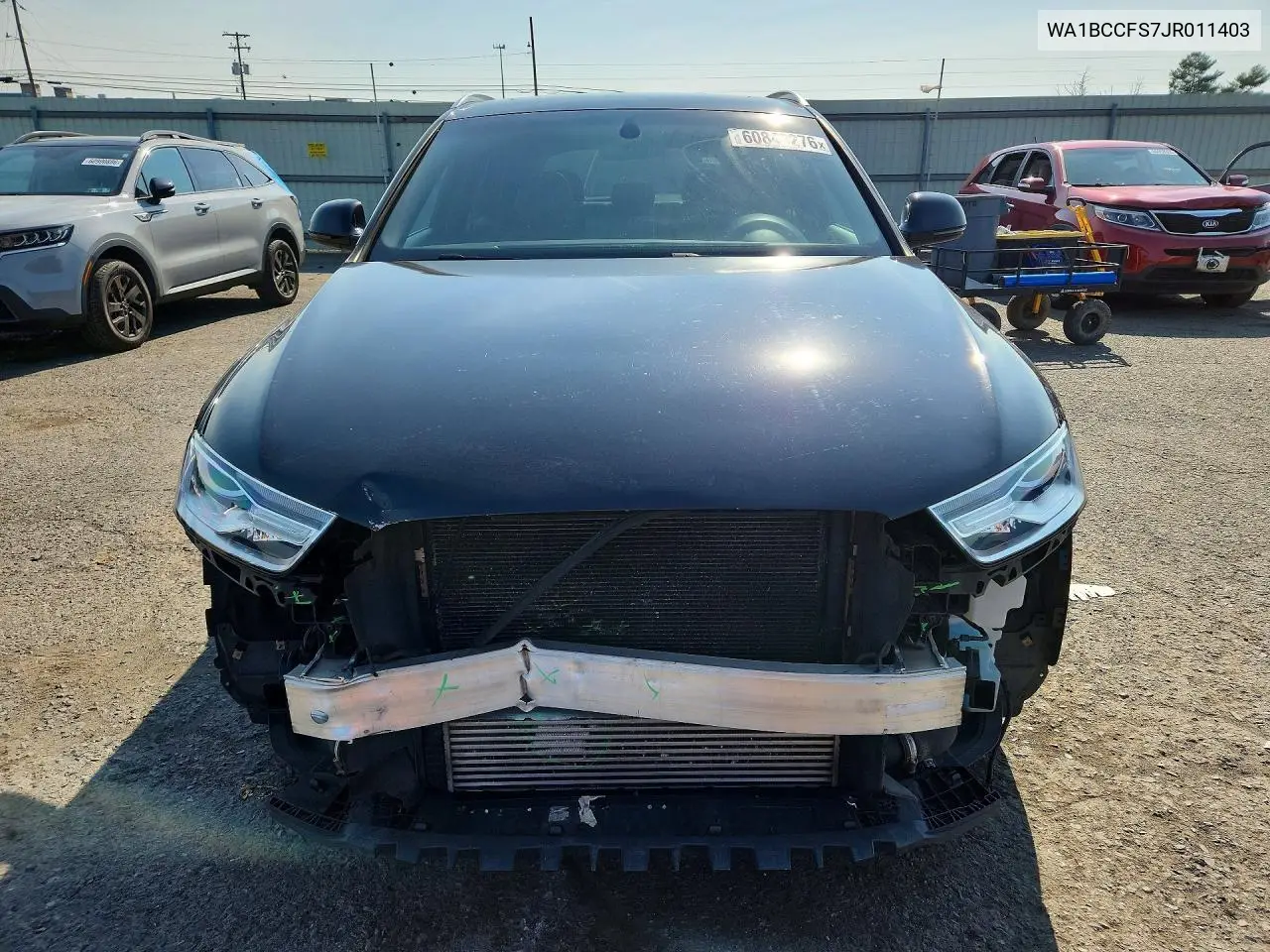 2018 Audi Q3 Premium VIN: WA1BCCFS7JR011403 Lot: 60849276