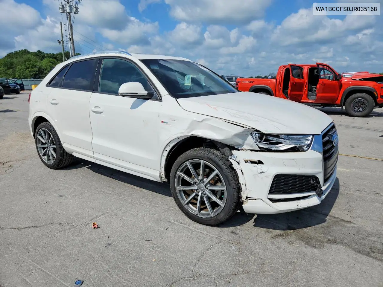 2018 Audi Q3 Premium VIN: WA1BCCFS0JR035168 Lot: 85793055