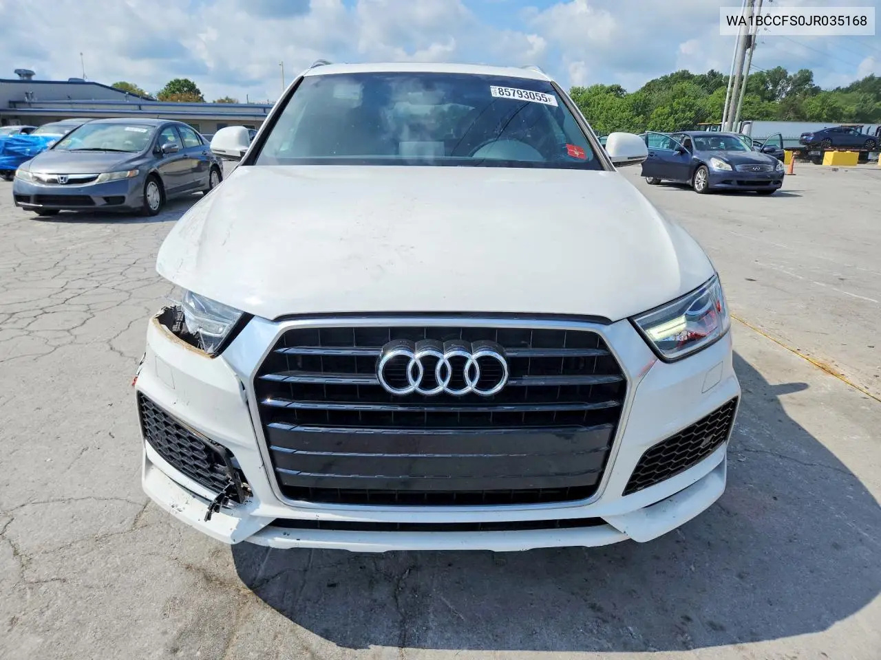 2018 Audi Q3 Premium VIN: WA1BCCFS0JR035168 Lot: 85793055