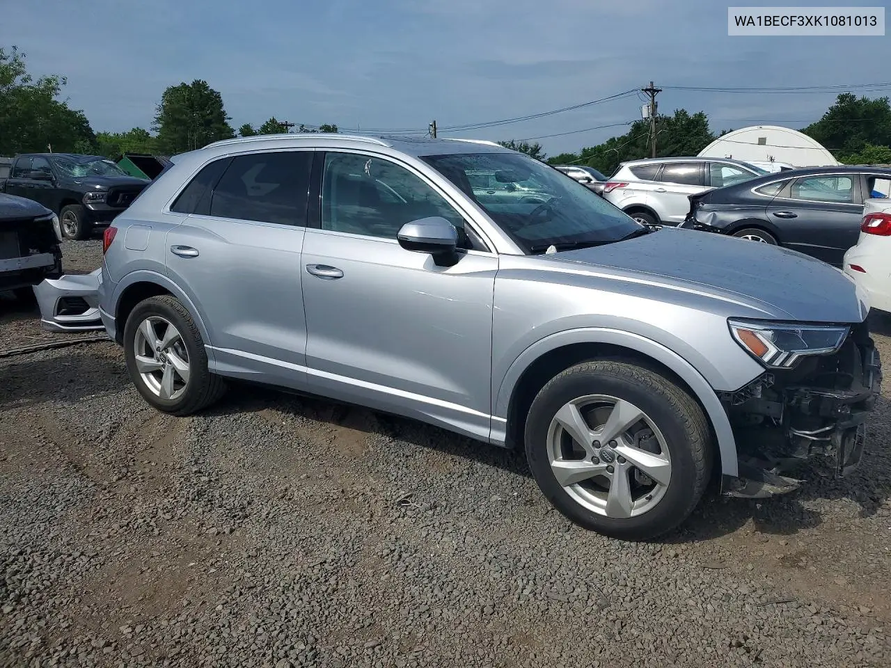 2019 Audi Q3 Premium Plus VIN: WA1BECF3XK1081013 Lot: 56313546