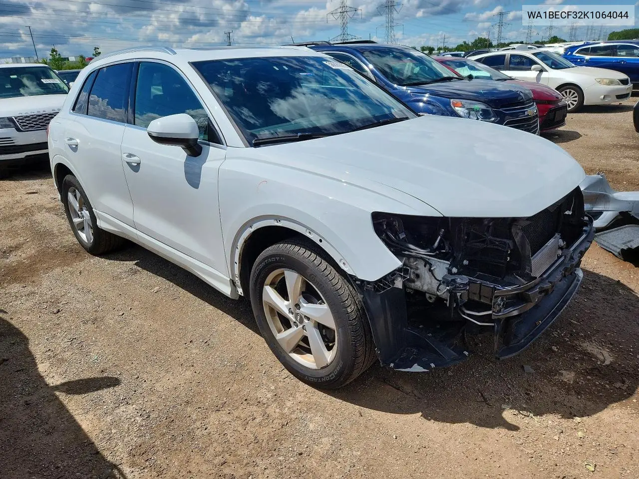 2019 Audi Q3 Premium Plus VIN: WA1BECF32K1064044 Lot: 58890056