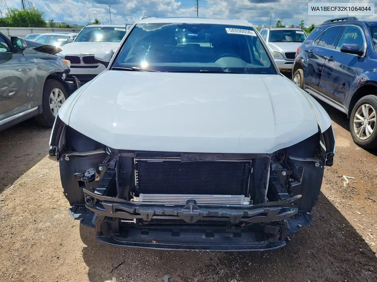 2019 Audi Q3 Premium Plus VIN: WA1BECF32K1064044 Lot: 58890056