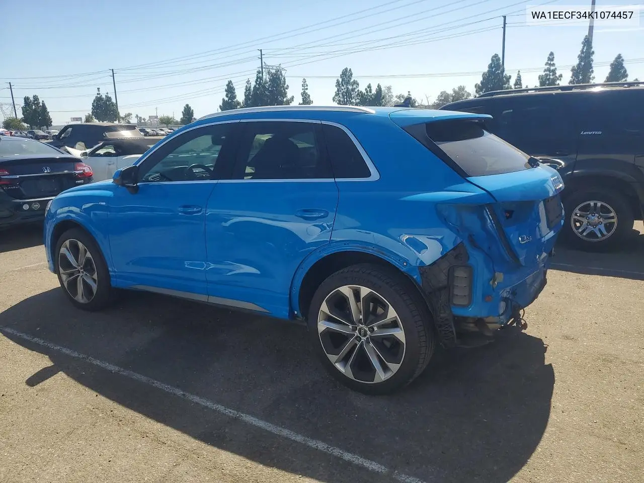 2019 Audi Q3 Premium Plus S-Line VIN: WA1EECF34K1074457 Lot: 61032316