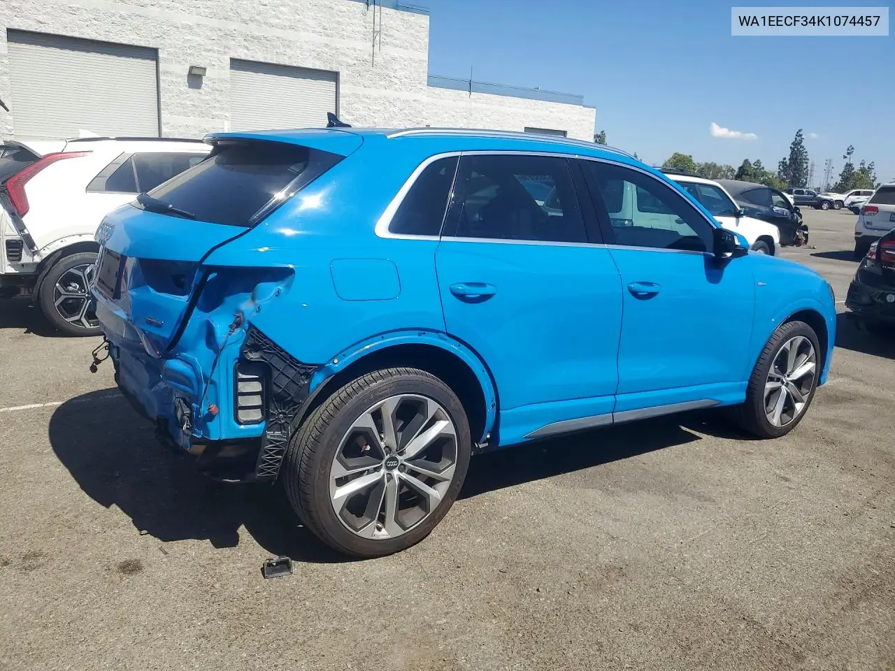 2019 Audi Q3 Premium Plus S-Line VIN: WA1EECF34K1074457 Lot: 61032316