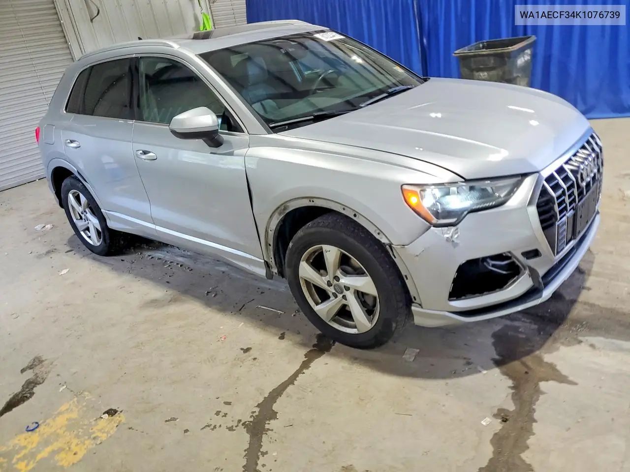 2019 Audi Q3 Premium VIN: WA1AECF34K1076739 Lot: 61223416