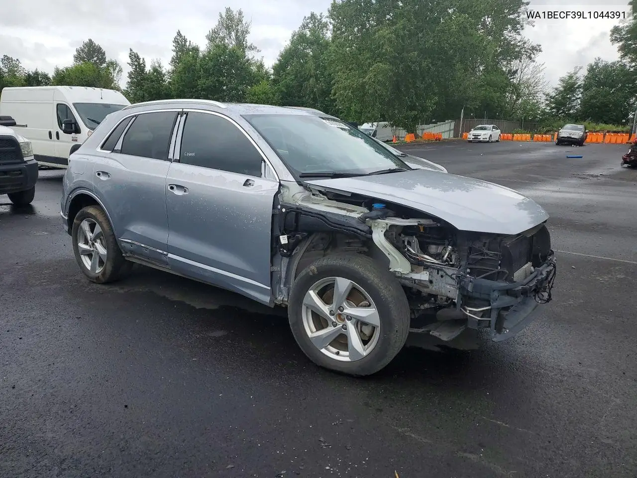 2020 Audi Q3 Premium Plus VIN: WA1BECF39L1044391 Lot: 54793286