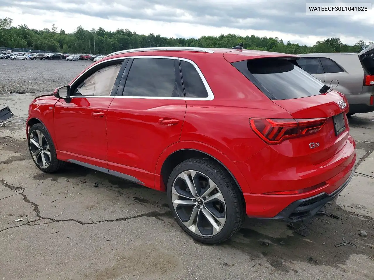 2020 Audi Q3 Premium Plus S-Line VIN: WA1EECF30L1041828 Lot: 57875166