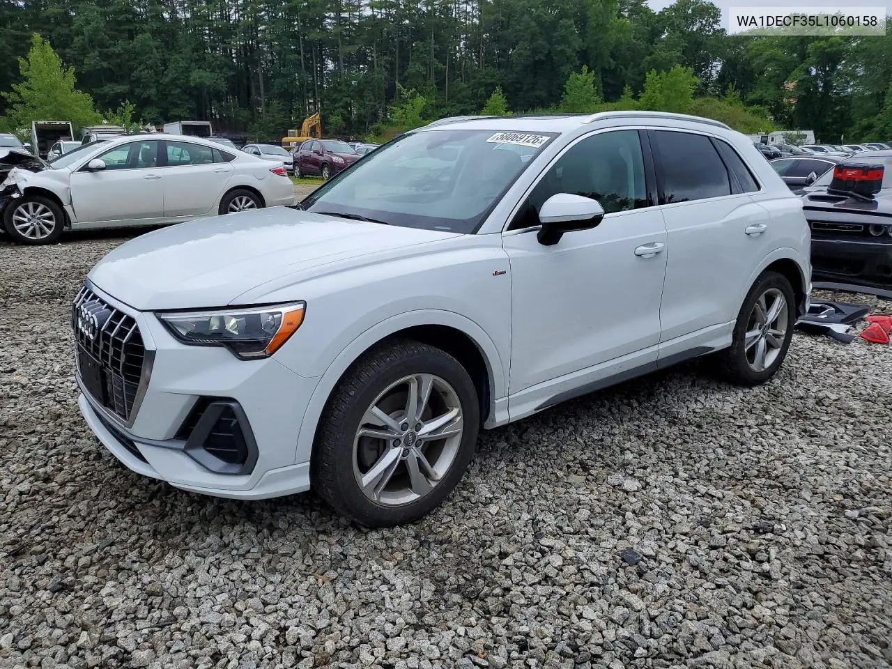 2020 Audi Q3 Premium S Line VIN: WA1DECF35L1060158 Lot: 58069126