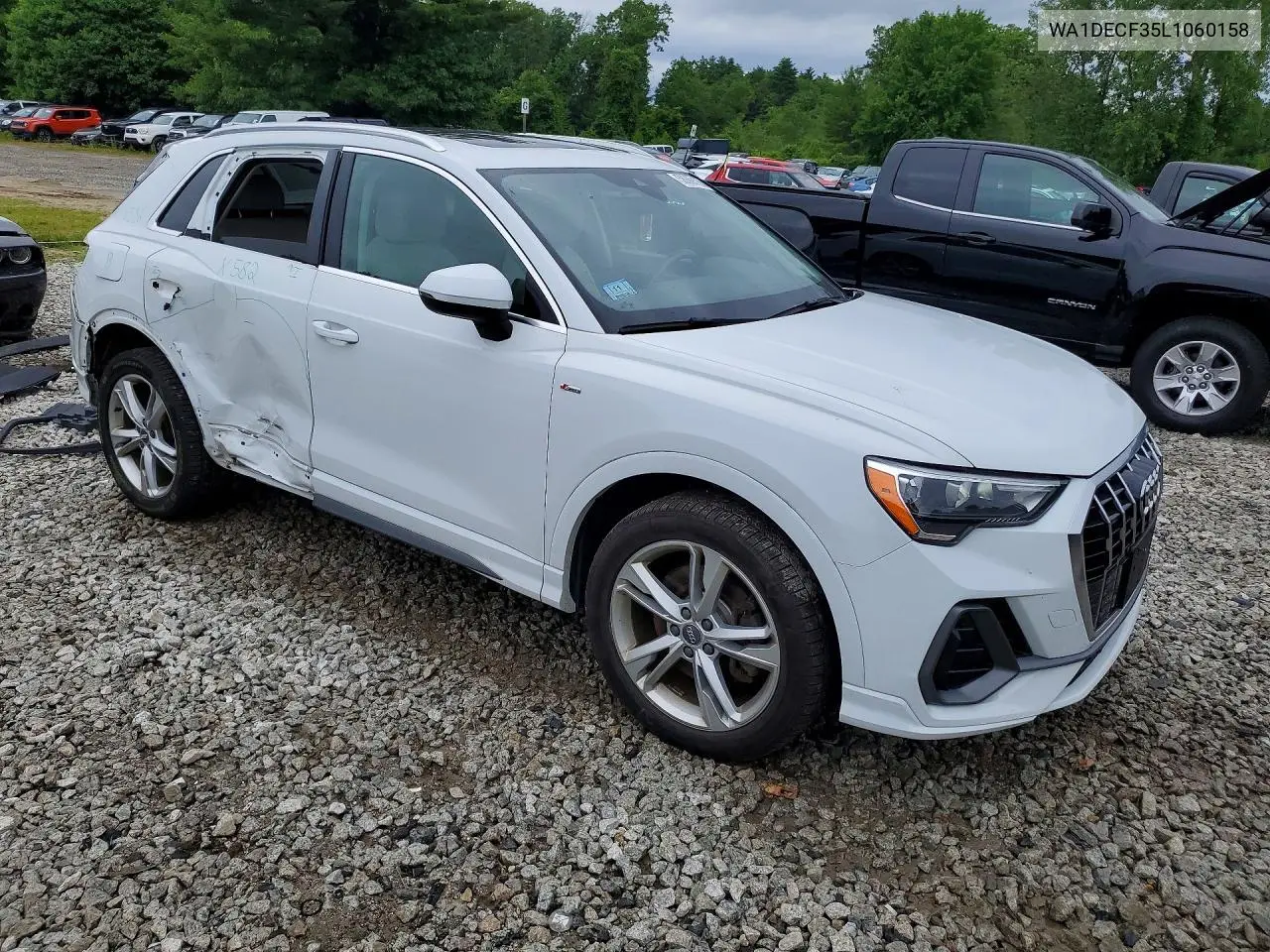2020 Audi Q3 Premium S Line VIN: WA1DECF35L1060158 Lot: 58069126