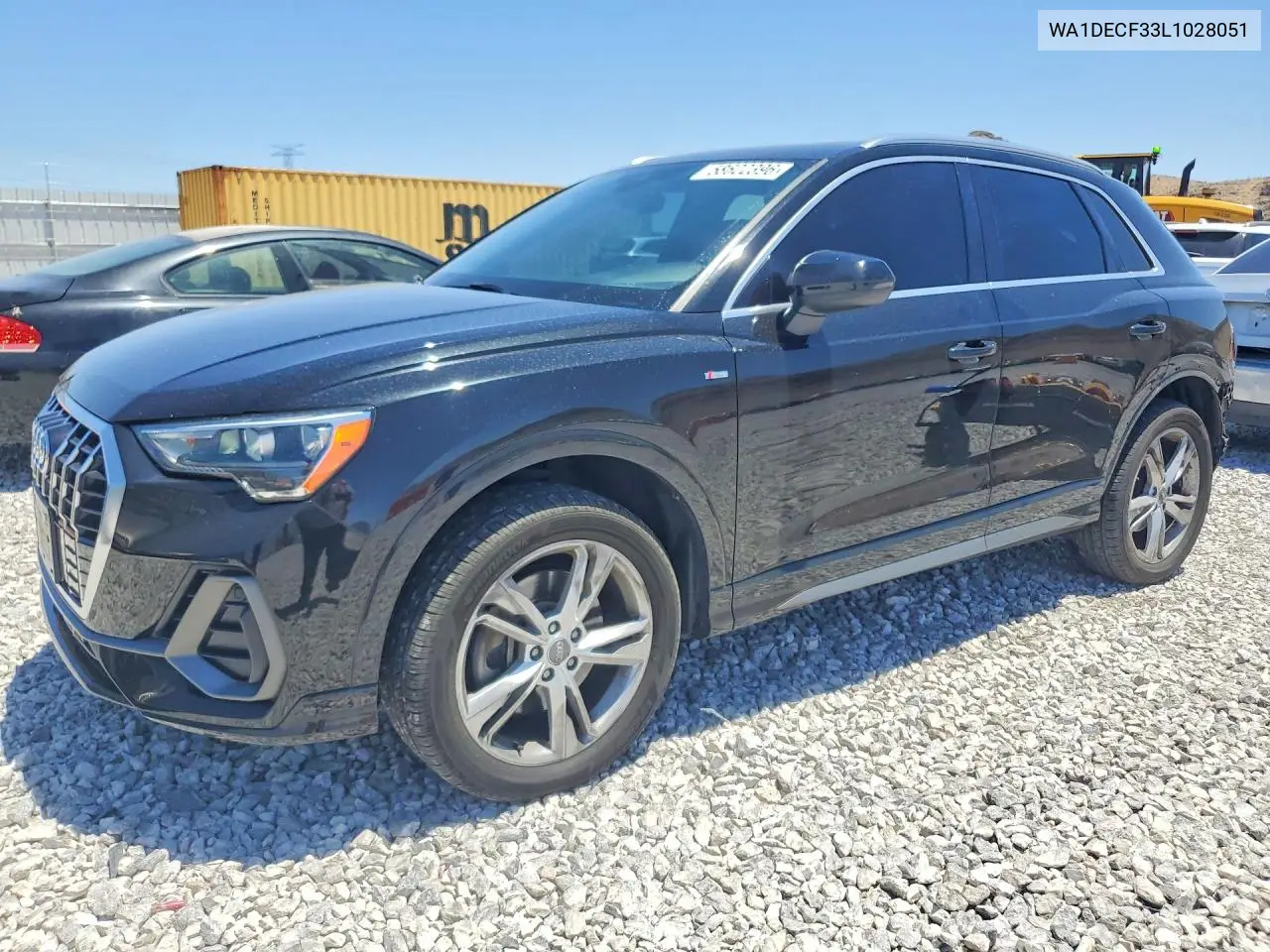2020 Audi Q3 Premium S Line VIN: WA1DECF33L1028051 Lot: 58622396