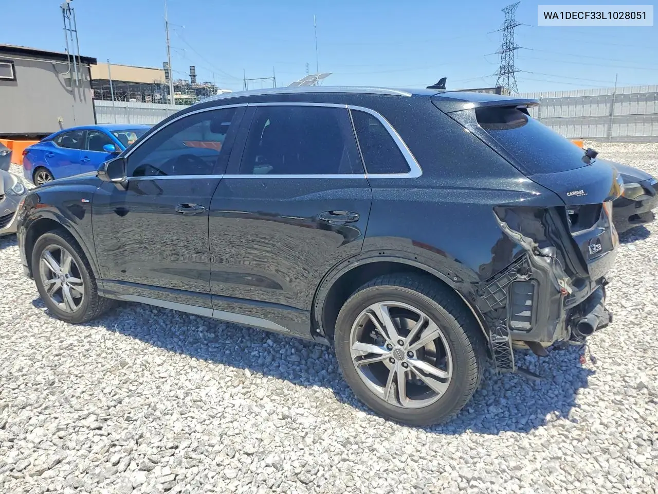 2020 Audi Q3 Premium S Line VIN: WA1DECF33L1028051 Lot: 58622396