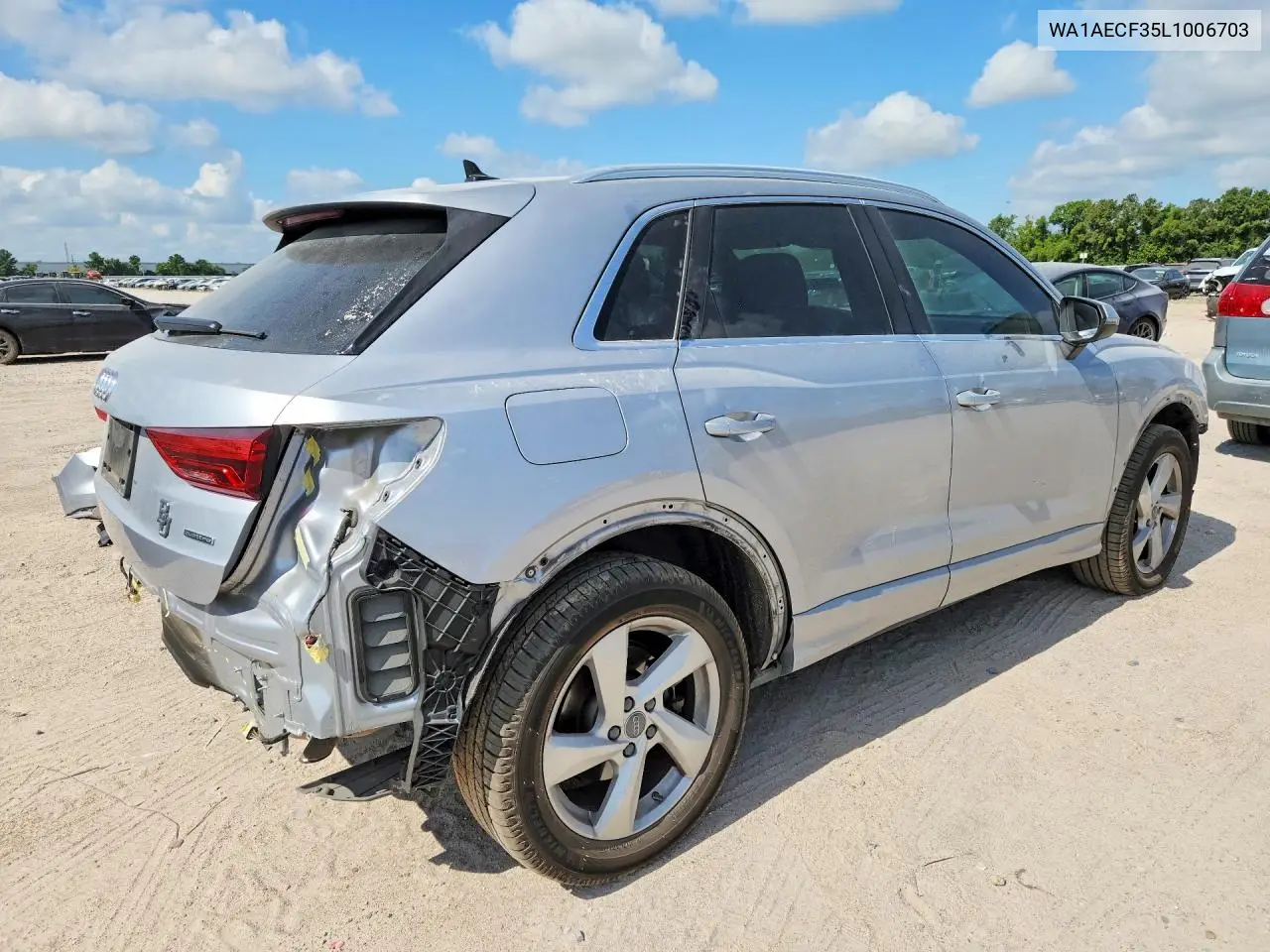2020 Audi Q3 Premium VIN: WA1AECF35L1006703 Lot: 59311176