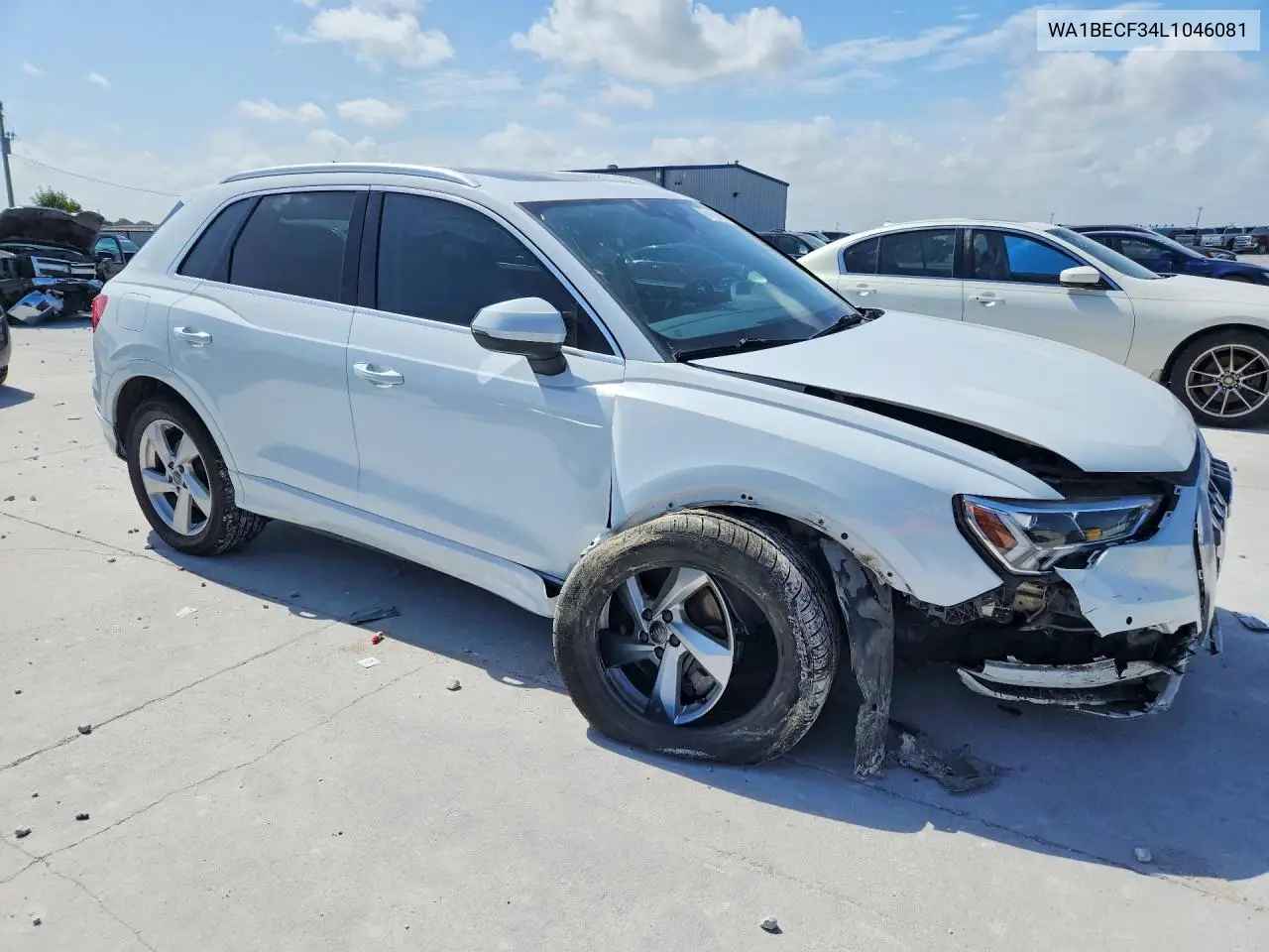2020 Audi Q3 Premium Plus VIN: WA1BECF34L1046081 Lot: 61194816