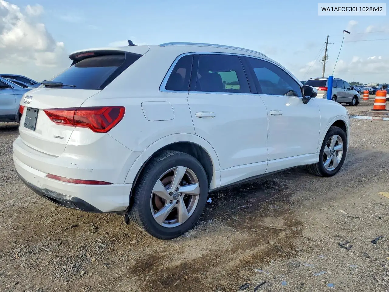2020 Audi Q3 Premium VIN: WA1AECF30L1028642 Lot: 61478056