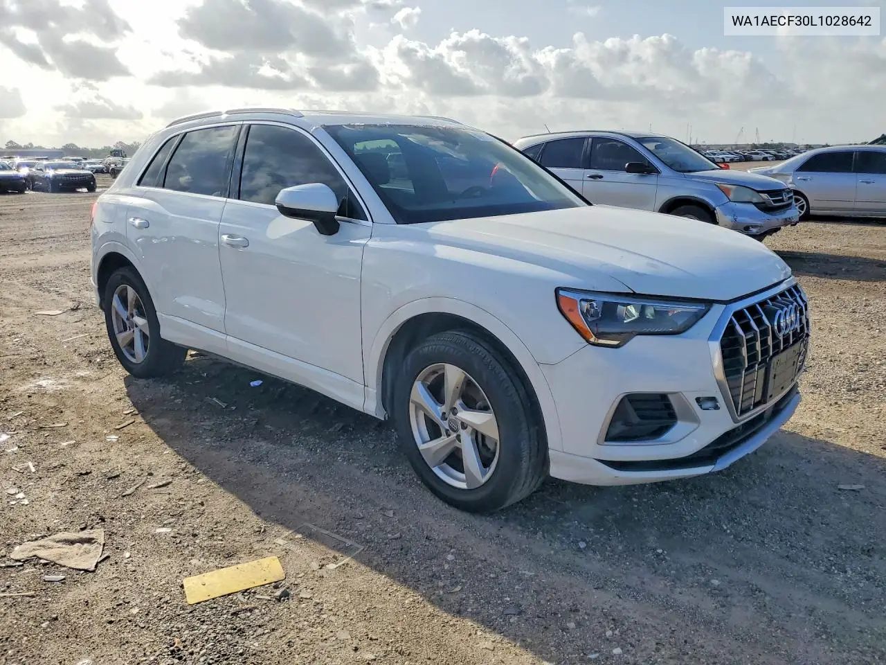 2020 Audi Q3 Premium VIN: WA1AECF30L1028642 Lot: 61478056