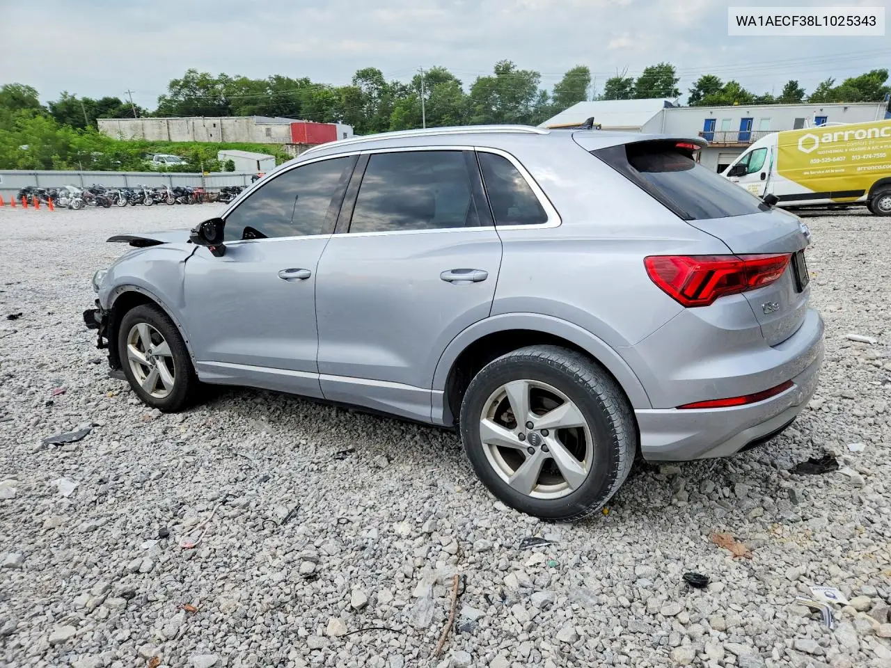 2020 Audi Q3 Premium VIN: WA1AECF38L1025343 Lot: 61517176