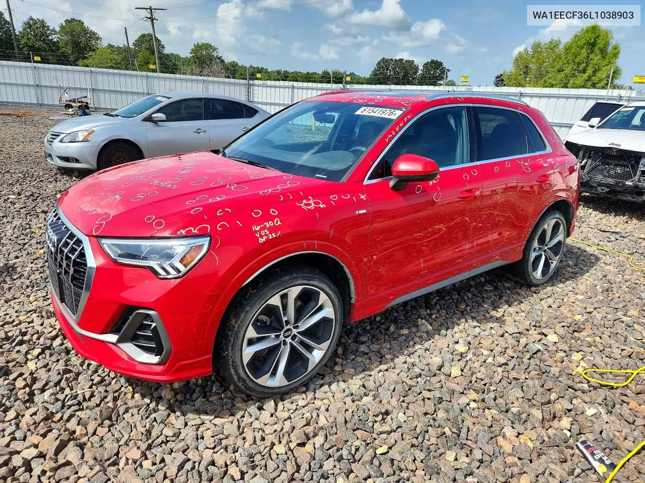 2020 Audi Q3 Premium Plus S-Line VIN: WA1EECF36L1038903 Lot: 61541976