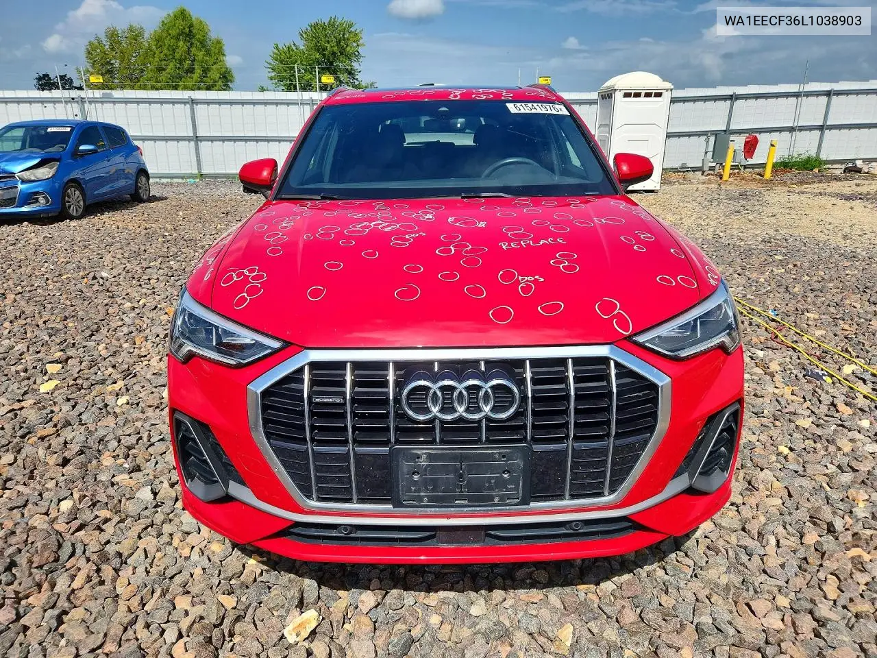 2020 Audi Q3 Premium Plus S-Line VIN: WA1EECF36L1038903 Lot: 61541976