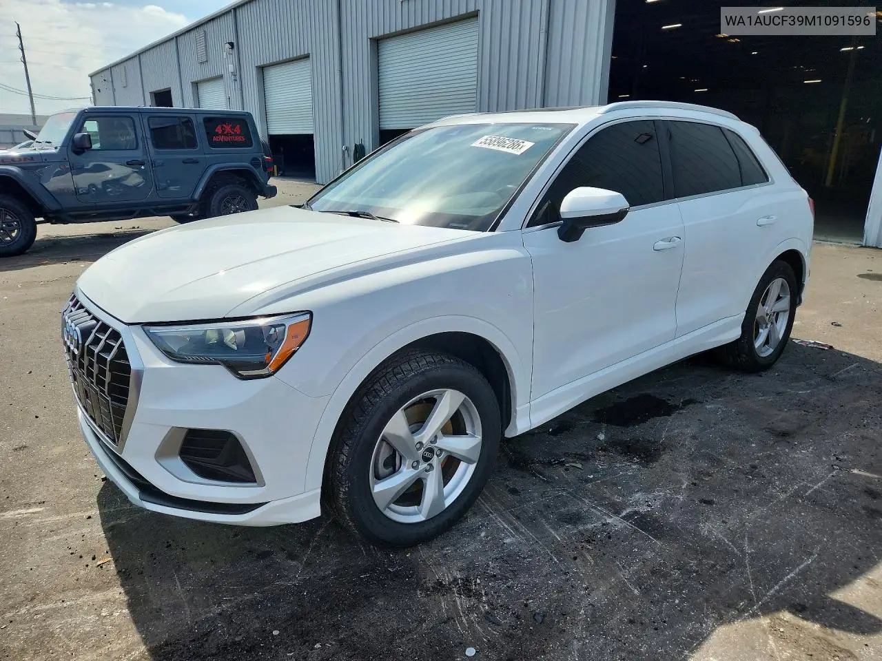 2021 Audi Q3 Premium 40 VIN: WA1AUCF39M1091596 Lot: 55896286