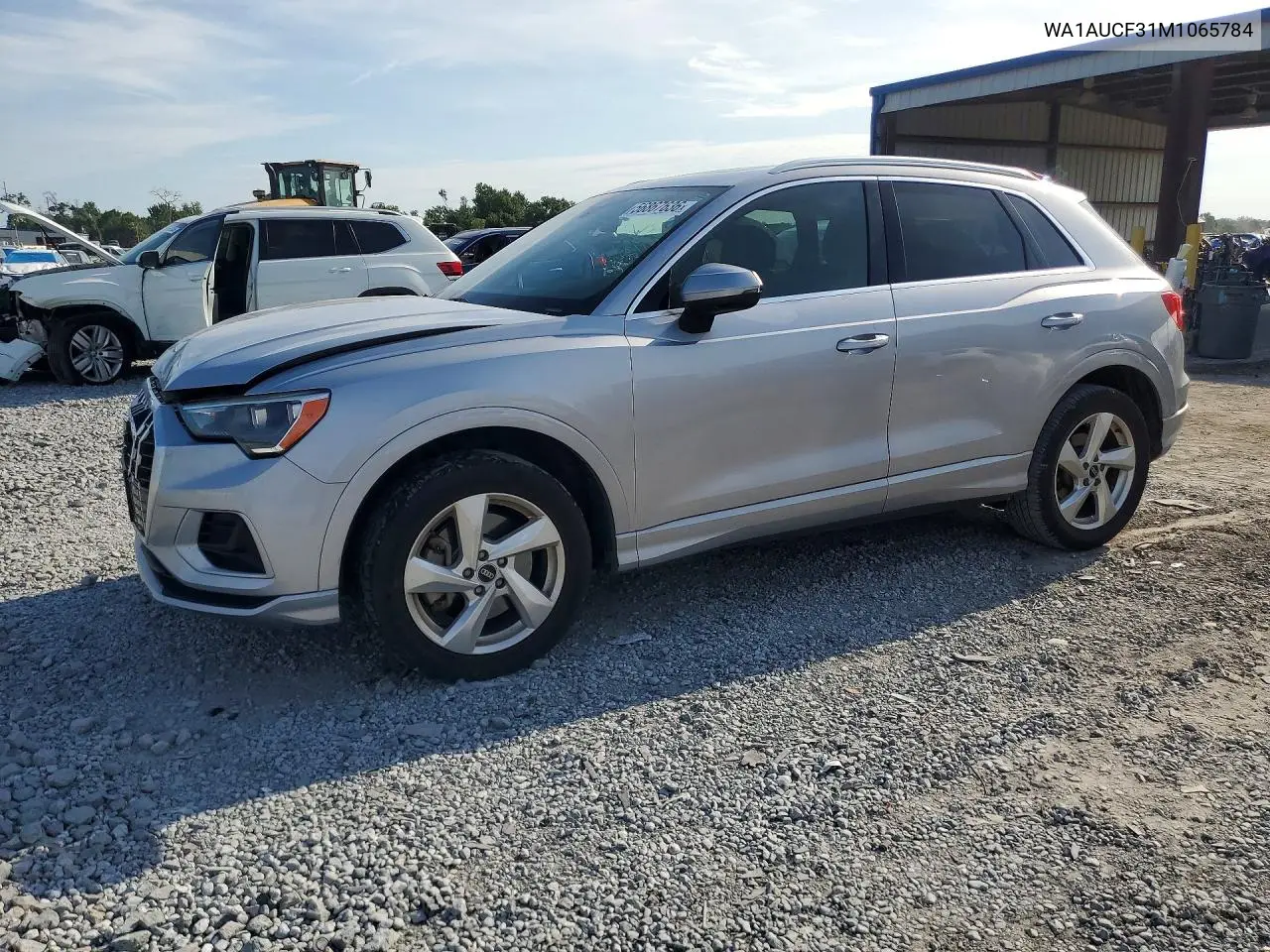 2021 Audi Q3 Premium 40 VIN: WA1AUCF31M1065784 Lot: 56867636
