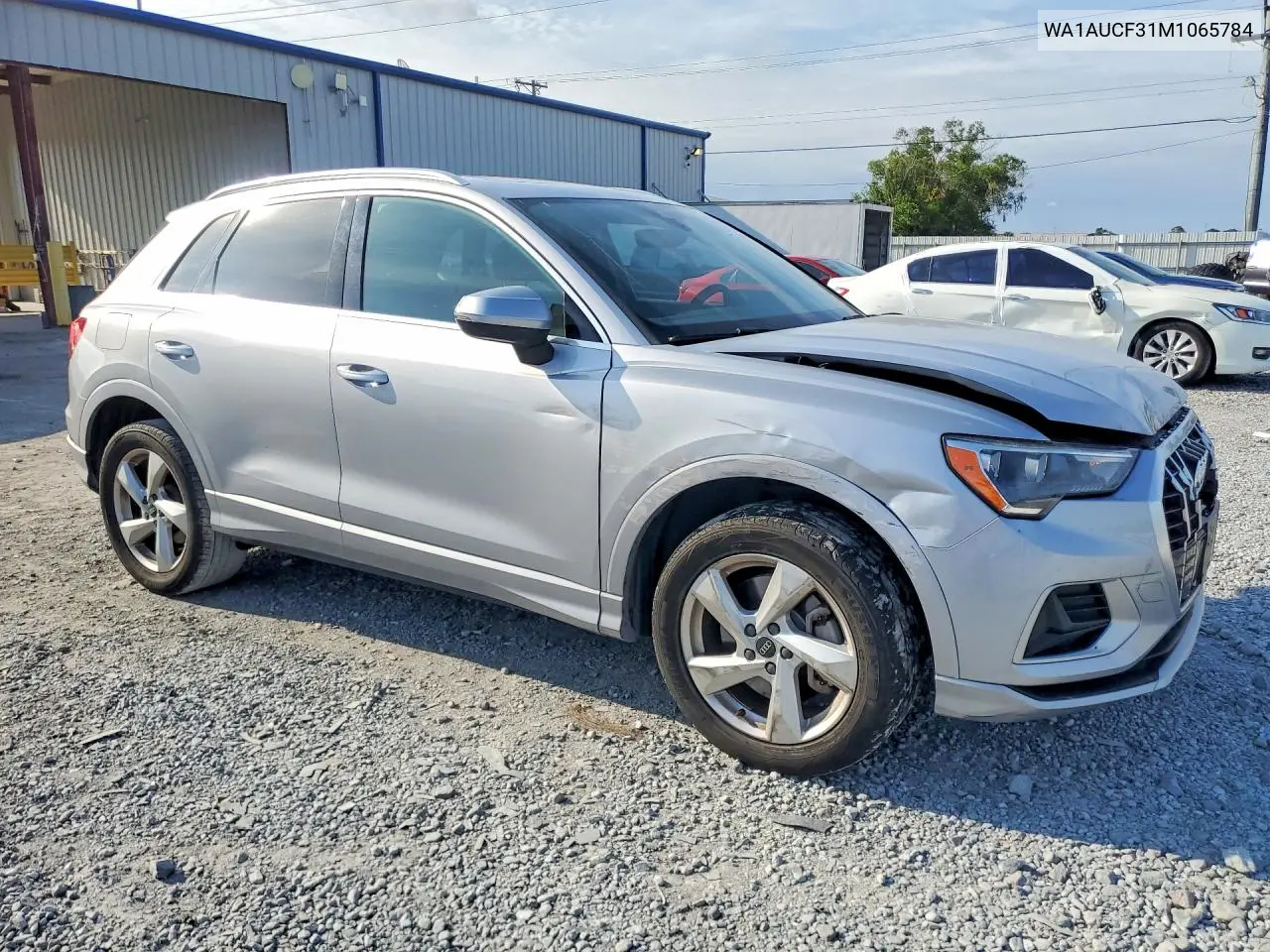 2021 Audi Q3 Premium 40 VIN: WA1AUCF31M1065784 Lot: 56867636
