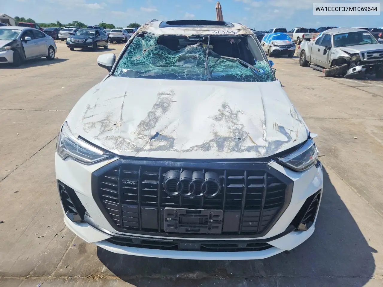 2021 Audi Q3 Premium Plus S Line 45 VIN: WA1EECF37M1069644 Lot: 57735986