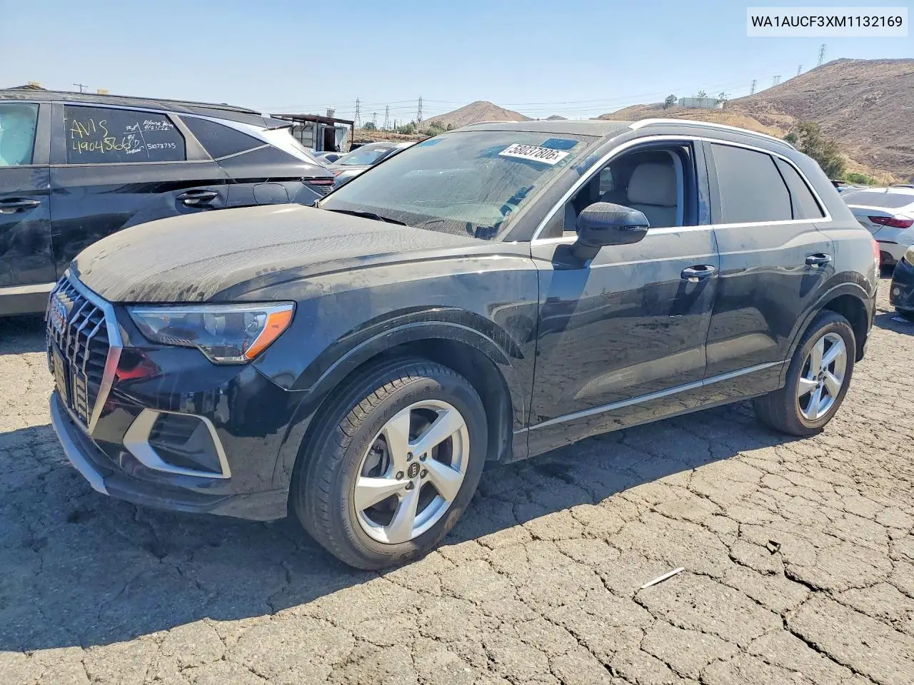 2021 Audi Q3 Premium 40 VIN: WA1AUCF3XM1132169 Lot: 58037806