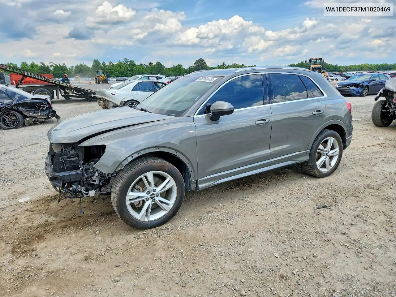 2021 Audi Q3 Premium S Line 45 VIN: WA1DECF37M1020469 Lot: 58750676