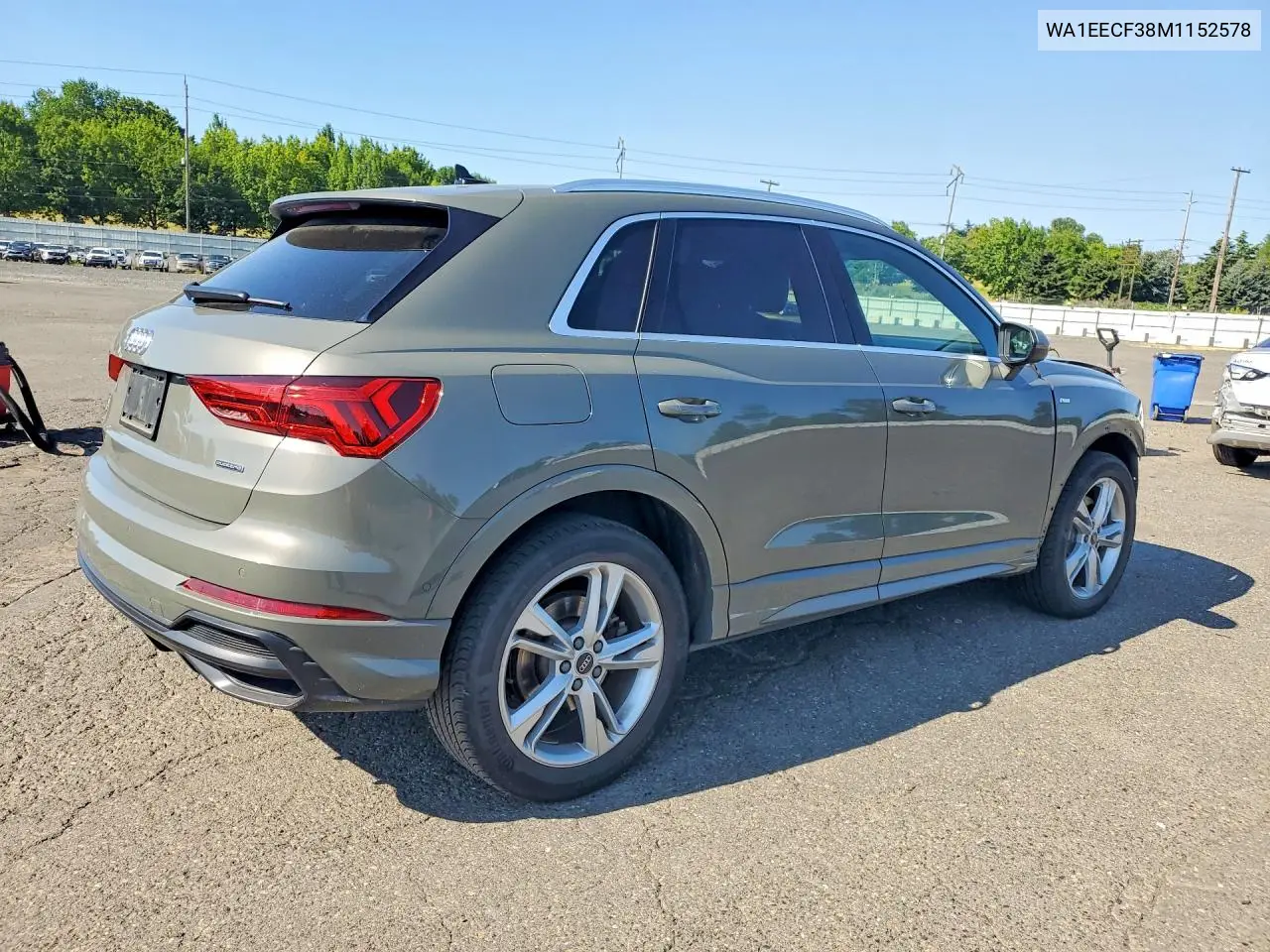 2021 Audi Q3 Premium Plus S Line 45 VIN: WA1EECF38M1152578 Lot: 58934696