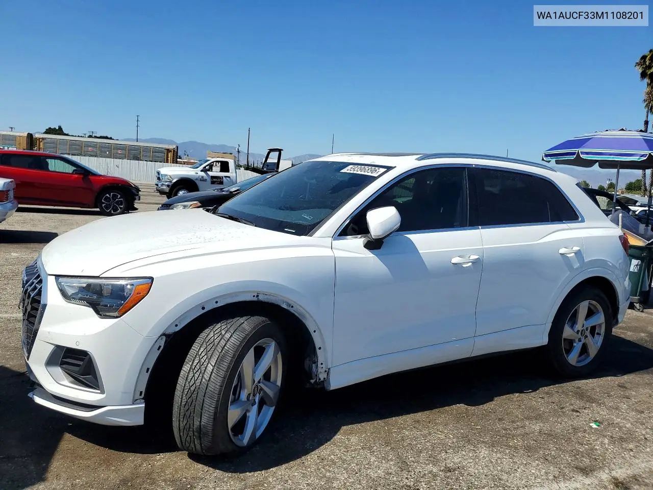 2021 Audi Q3 Premium 40 VIN: WA1AUCF33M1108201 Lot: 59396896