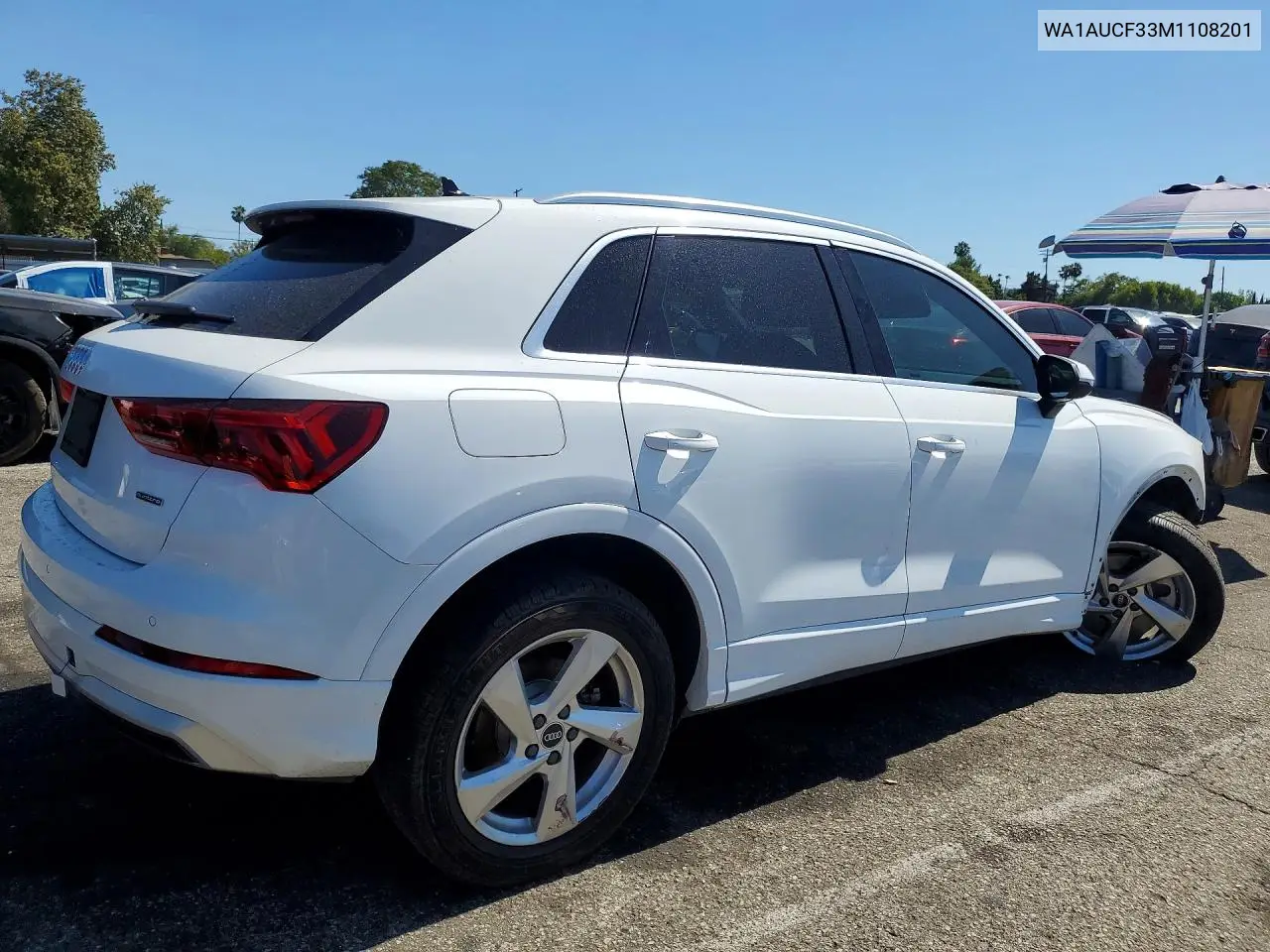 2021 Audi Q3 Premium 40 VIN: WA1AUCF33M1108201 Lot: 59396896