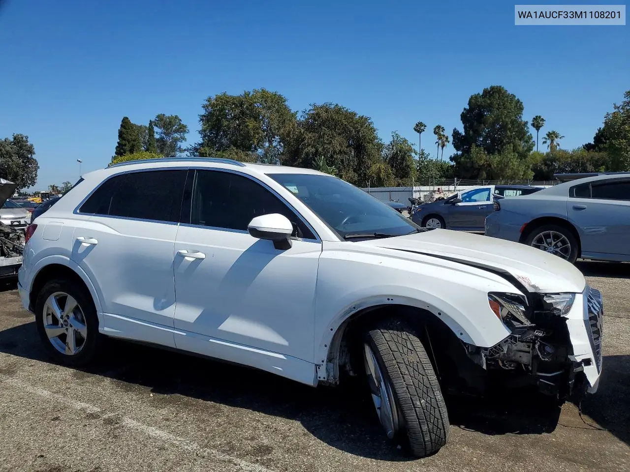 2021 Audi Q3 Premium 40 VIN: WA1AUCF33M1108201 Lot: 59396896