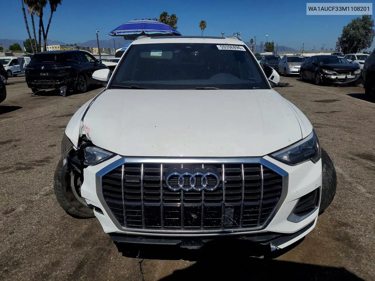 2021 Audi Q3 Premium 40 VIN: WA1AUCF33M1108201 Lot: 59396896