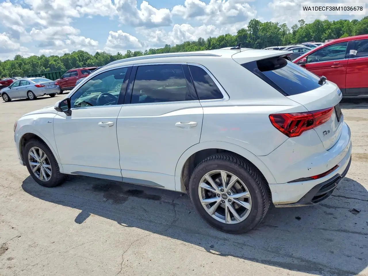 2021 Audi Q3 Premium S Line 45 VIN: WA1DECF38M1036678 Lot: 59853456