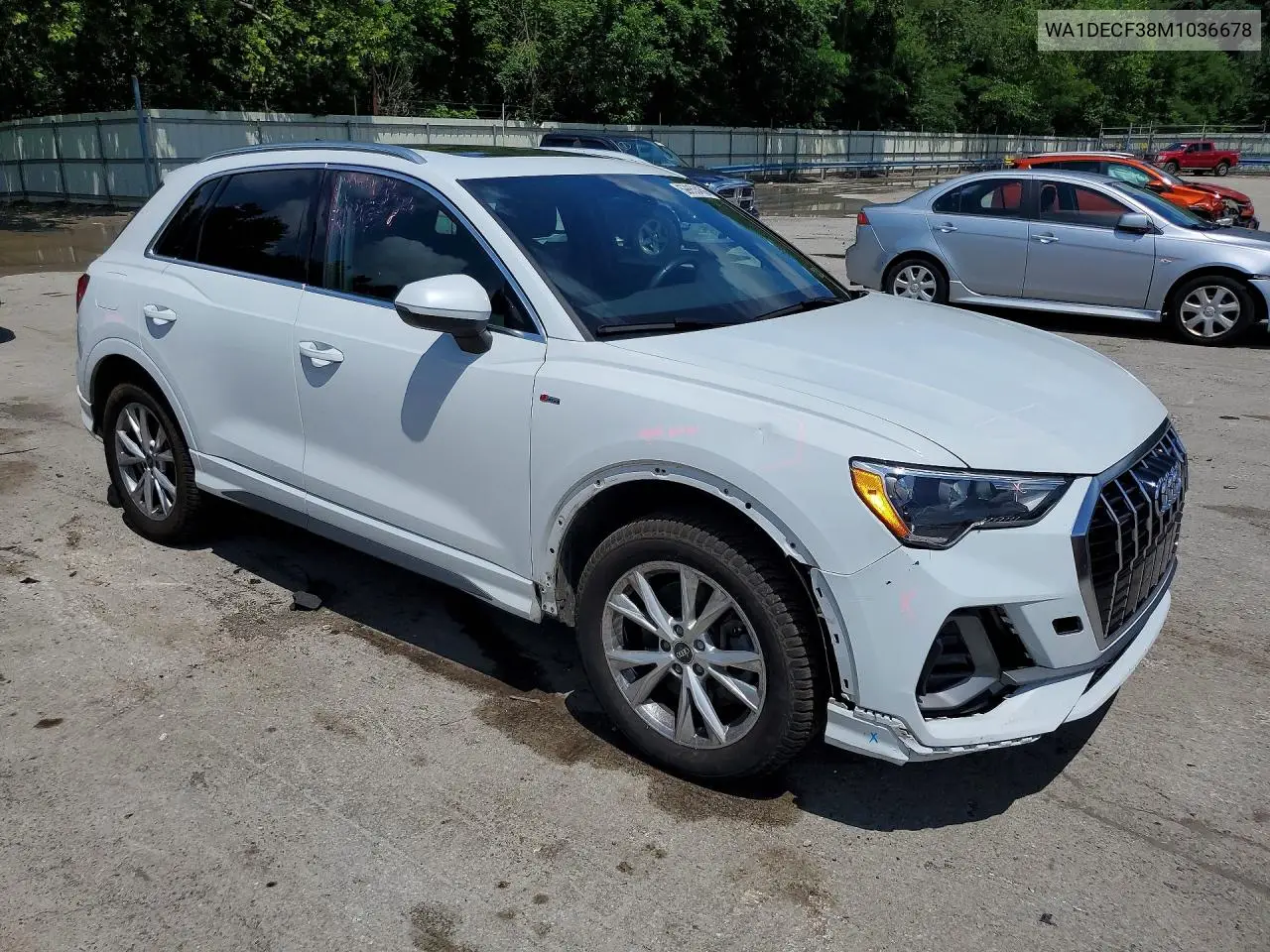 2021 Audi Q3 Premium S Line 45 VIN: WA1DECF38M1036678 Lot: 59853456